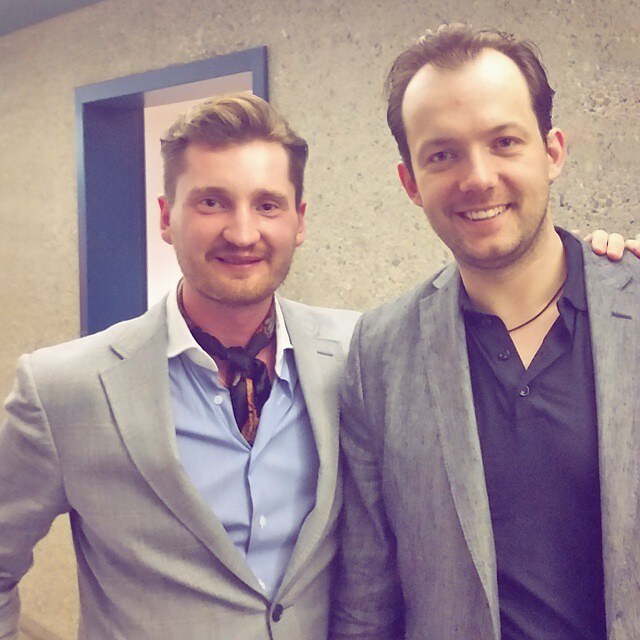 Max Beitan with Andris Nelsons.